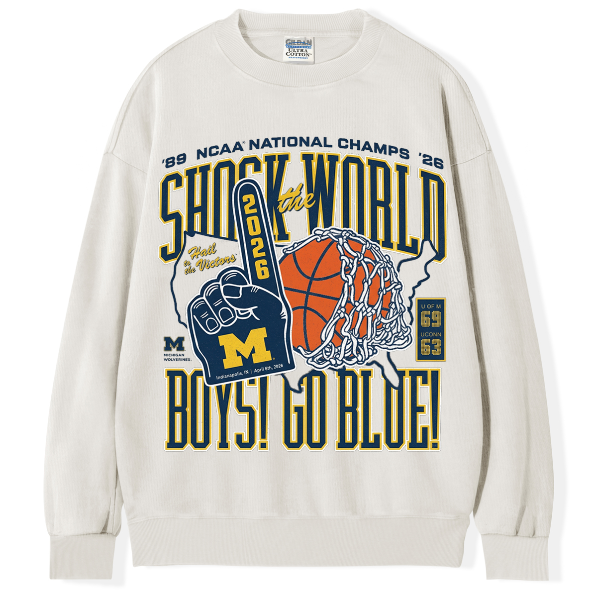 Vintage Shock the World Boys Go Blue T-Shirt/Sweatshirt