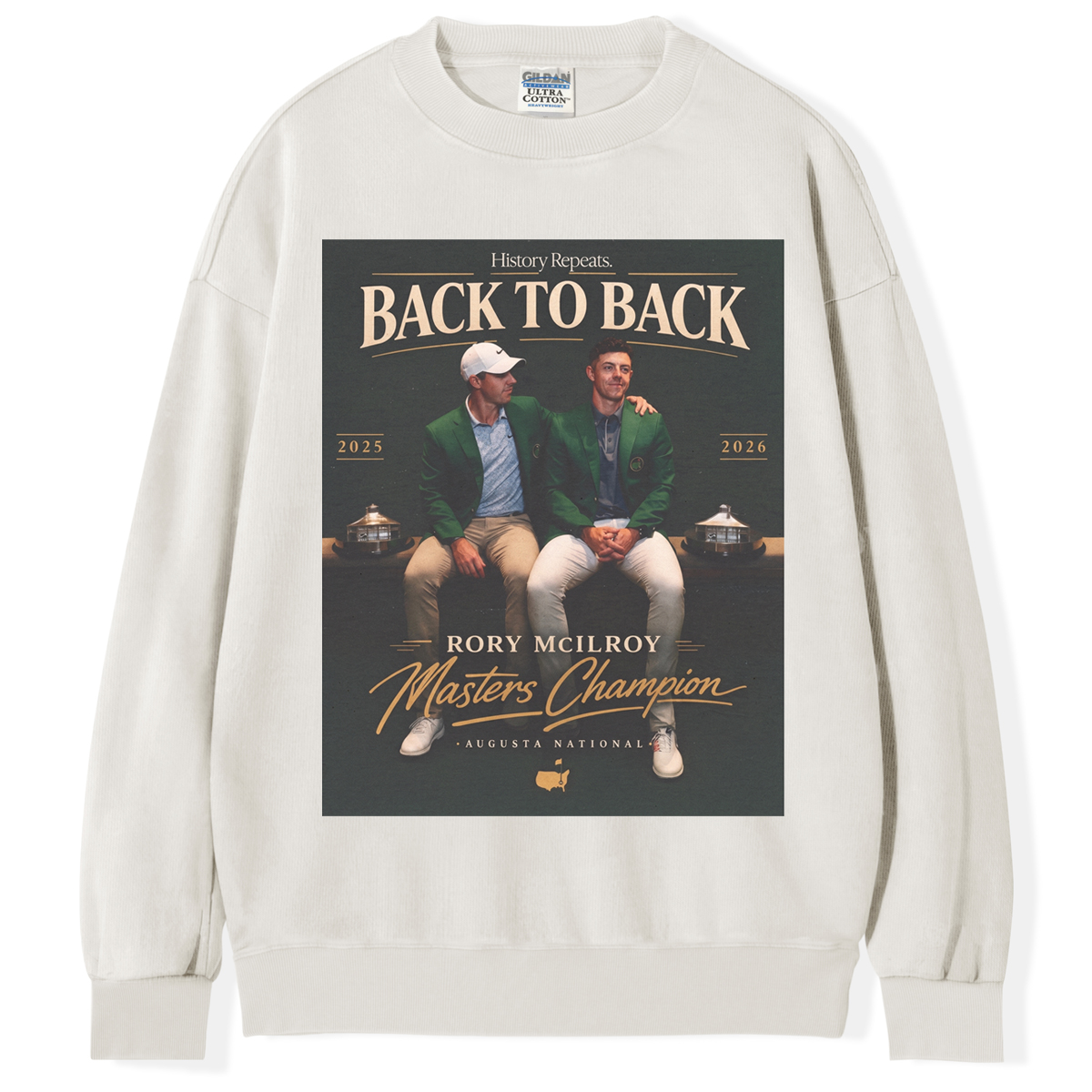 Vintage Rory McIlroy Masters Champion Back To Back T-shirt/Sweatshirt
