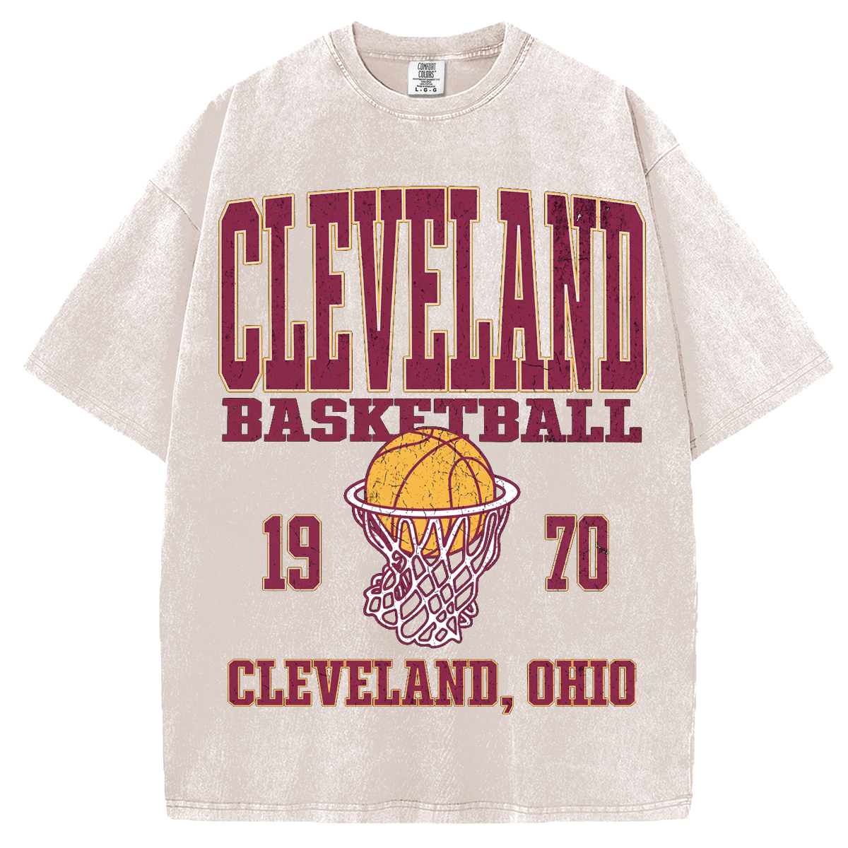 Vintage Comfort Colors Cleveland Basketball T-shirt/Sweatshirt