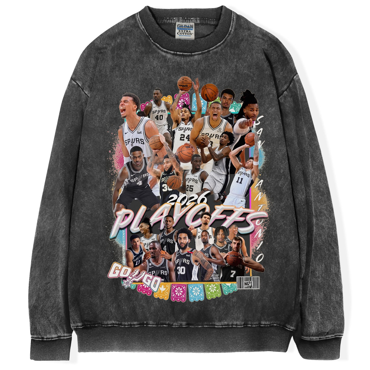 Vintage 90s San Antonio Spurs Basketball T-shirt/Sweatshirt