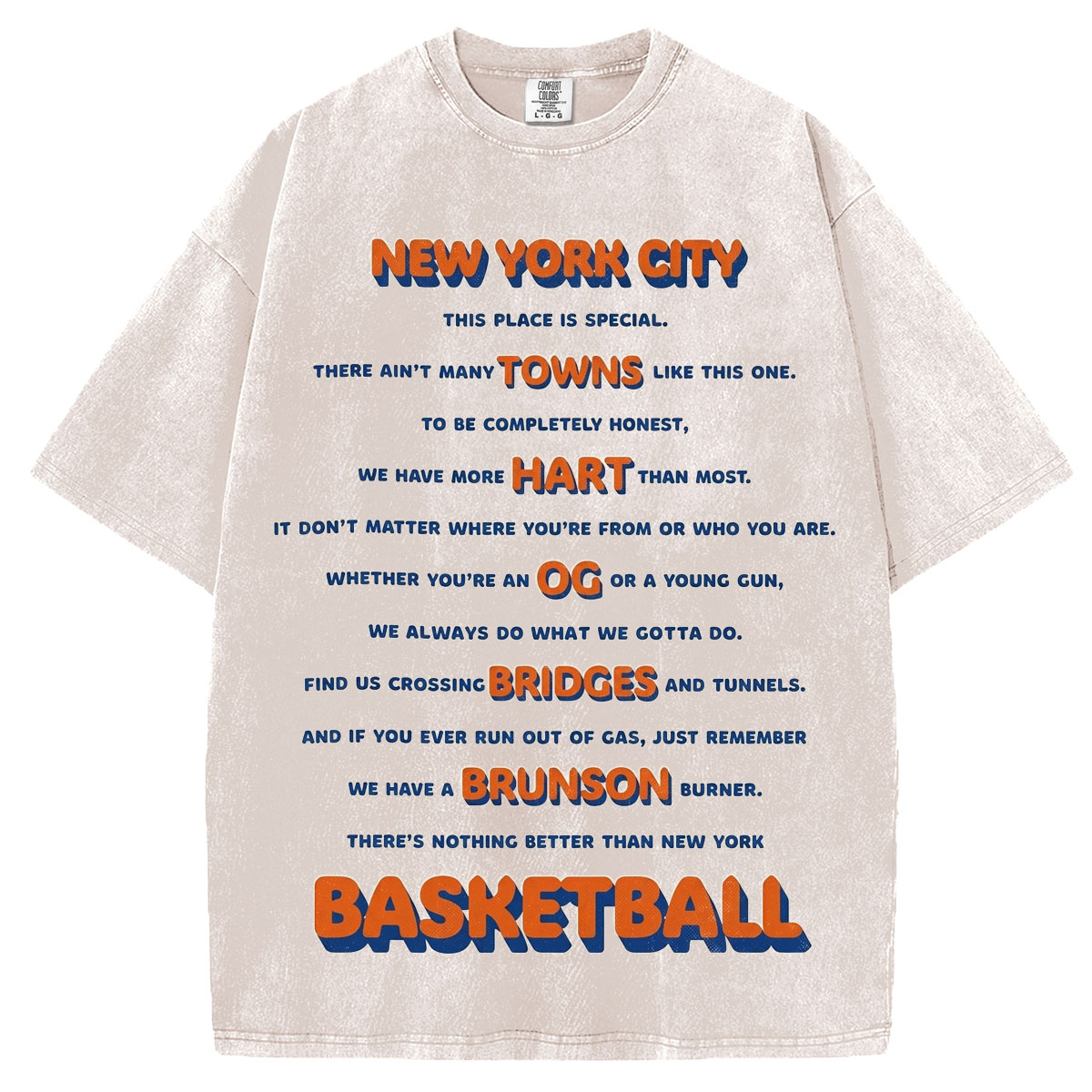 A Letter for NY Basketball T-shirt/Sweatshirt