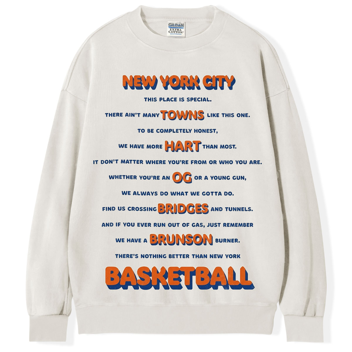 A Letter for NY Basketball T-shirt/Sweatshirt
