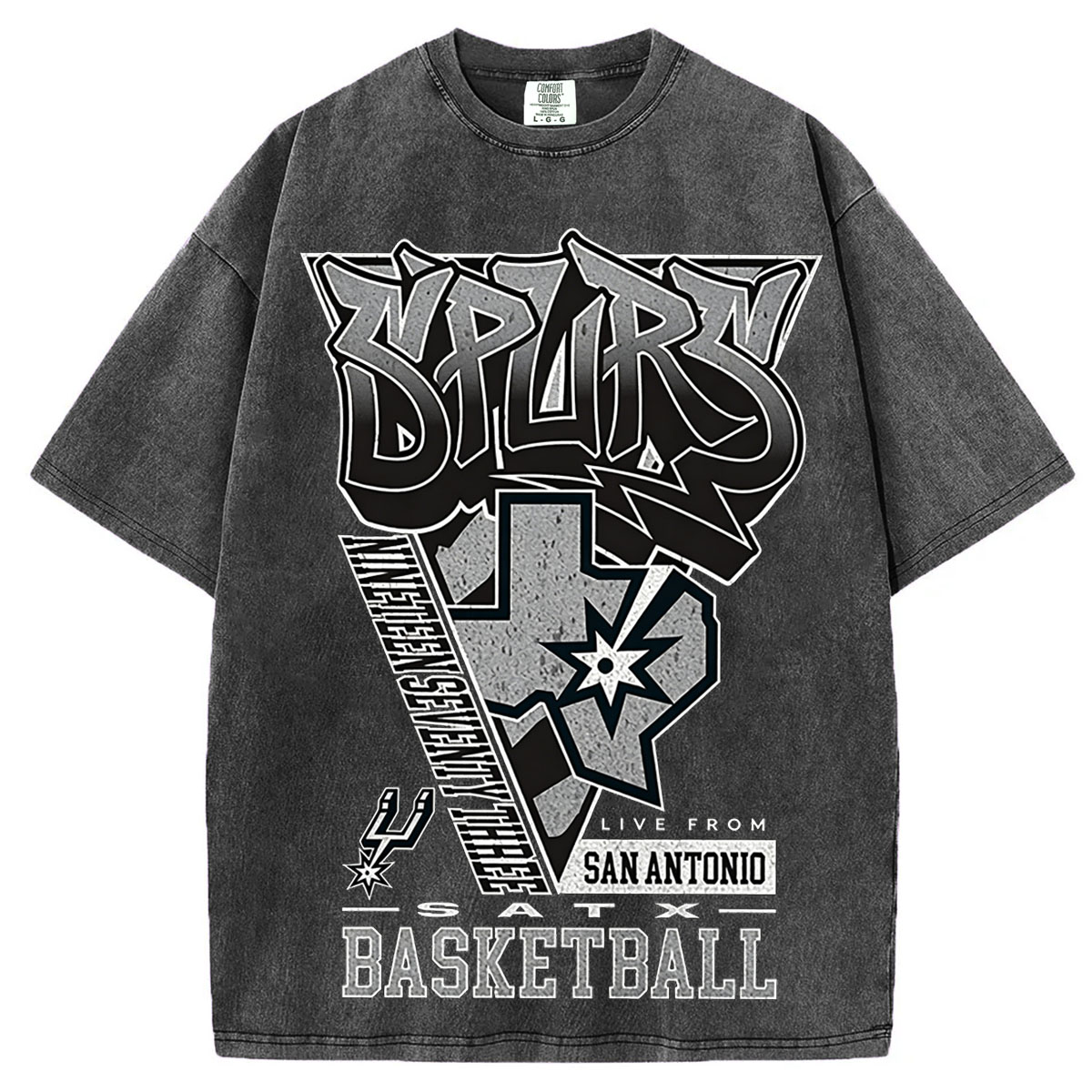 Spurs Vintage Basketball T-shirt/Sweatshirt