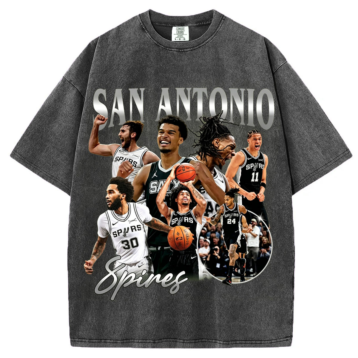 San Antonio Spurs Basketball Collage T-shirt/Sweatshirt