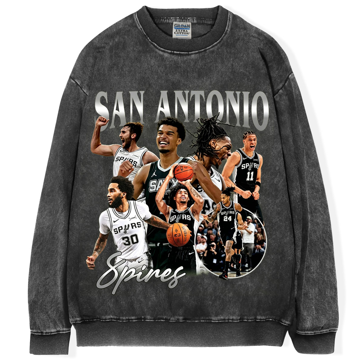 San Antonio Spurs Basketball Collage T-shirt/Sweatshirt