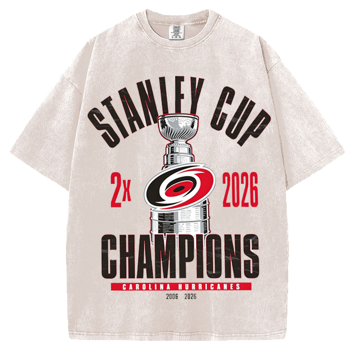 Carolina Hurricanes Two-Time Stanley Cup Champions T-shirt/Sweatshirt