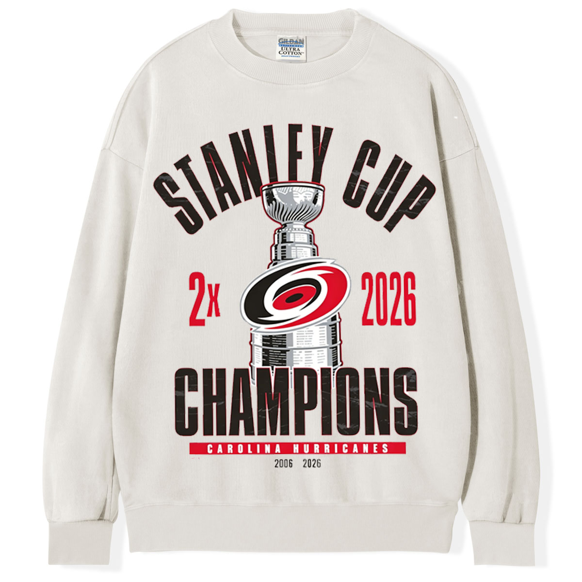 Carolina Hurricanes Two-Time Stanley Cup Champions T-shirt/Sweatshirt
