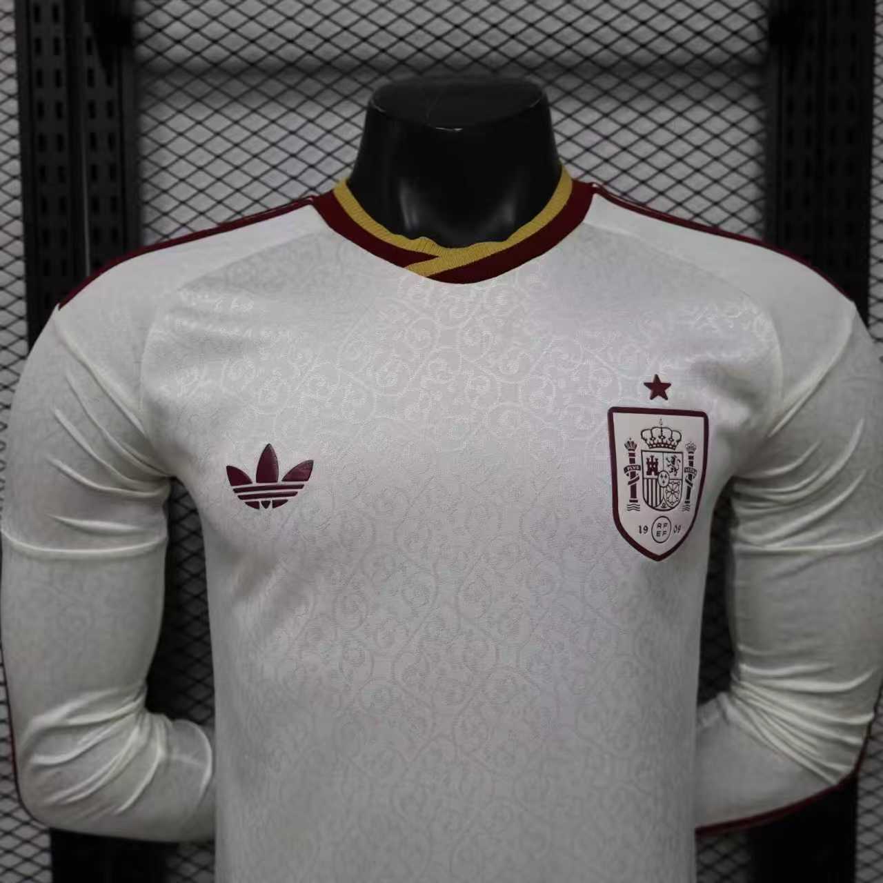 2026 Long Sleeves Player Version Spain National Team Away Soccer Jersey