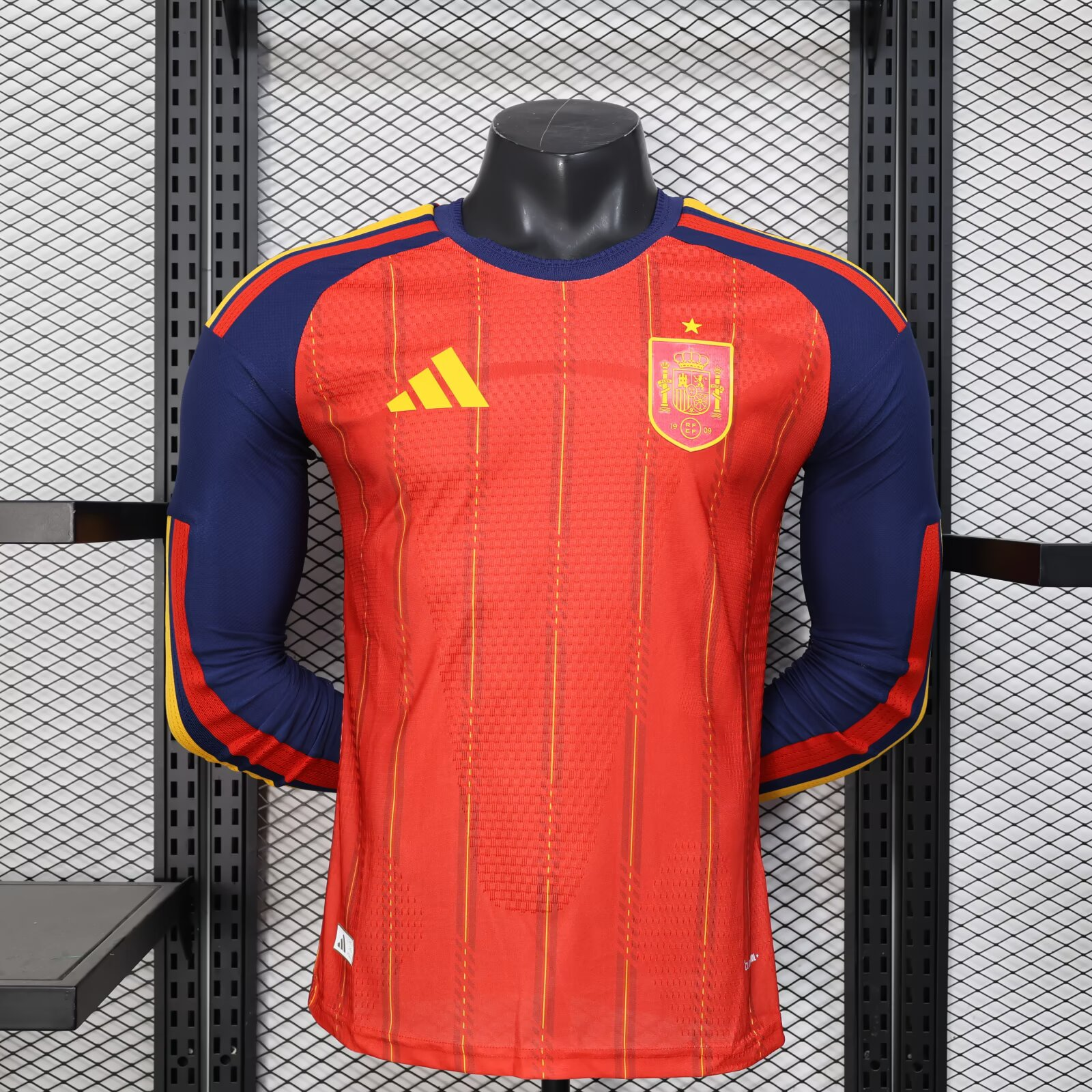 2026 Long Sleeves Player Version Spain National Team Home Soccer Jersey