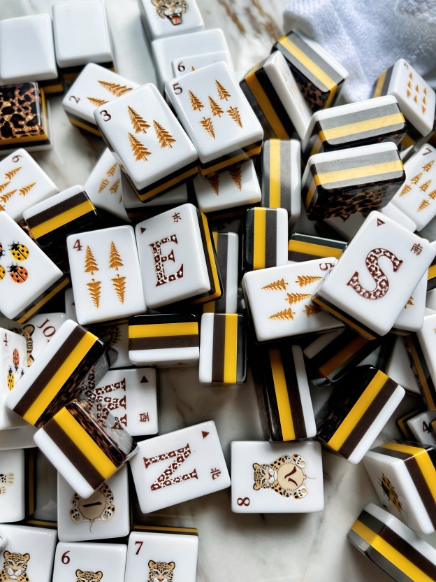 Leopard Luxe Mahjong Tiles
