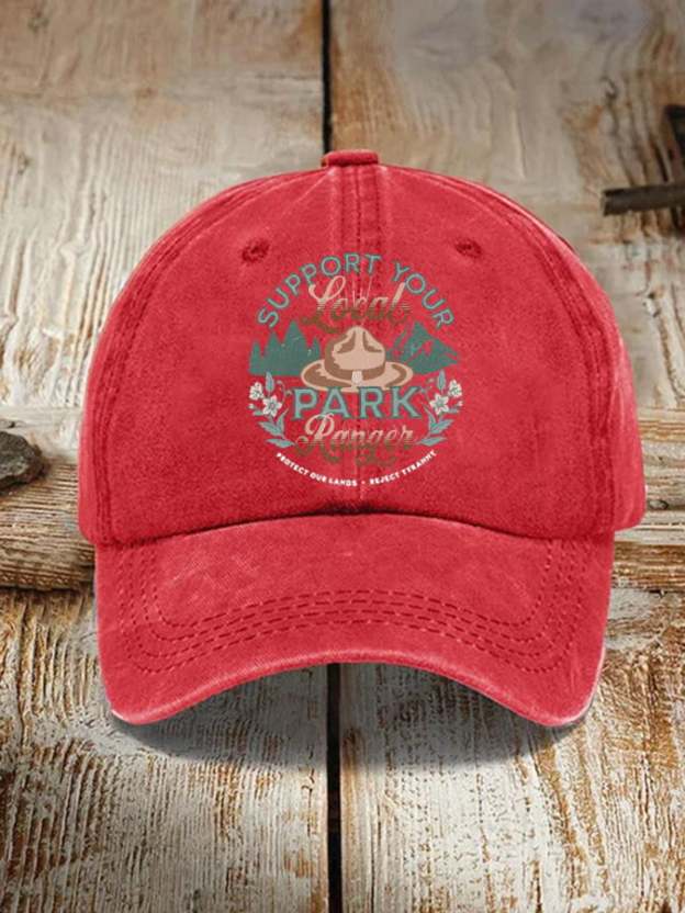 Unisex Support Your Local Park Ranger Print Hat
