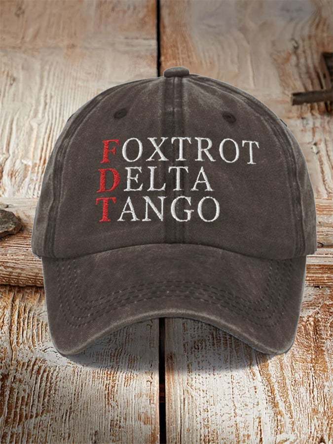 Unisex Foxtrot Delta Tango Print Hat