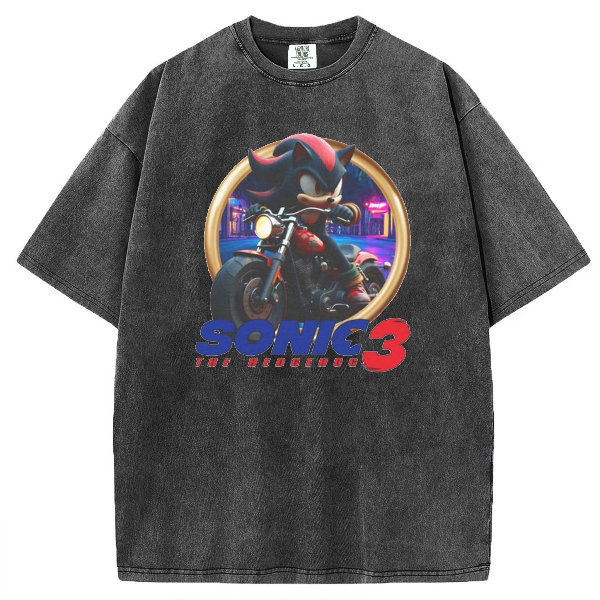 Sonic 3 - Shadow Motorcycle T-Shirt/Sweatshirt