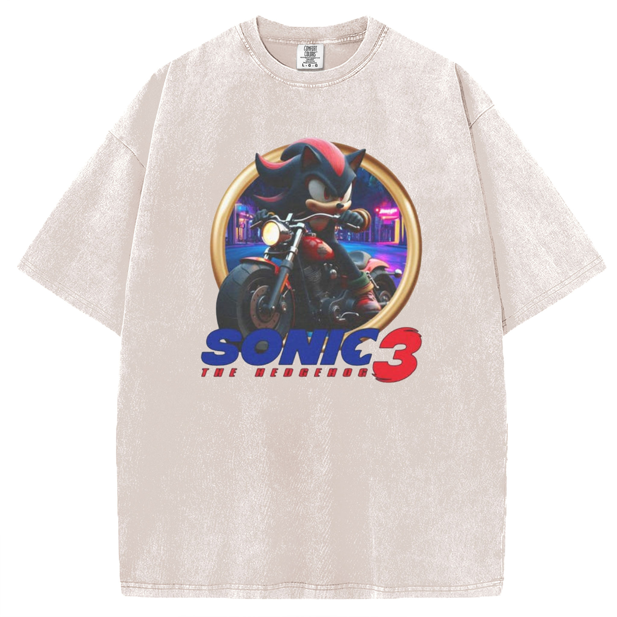 Sonic 3 - Shadow Motorcycle T-Shirt/Sweatshirt