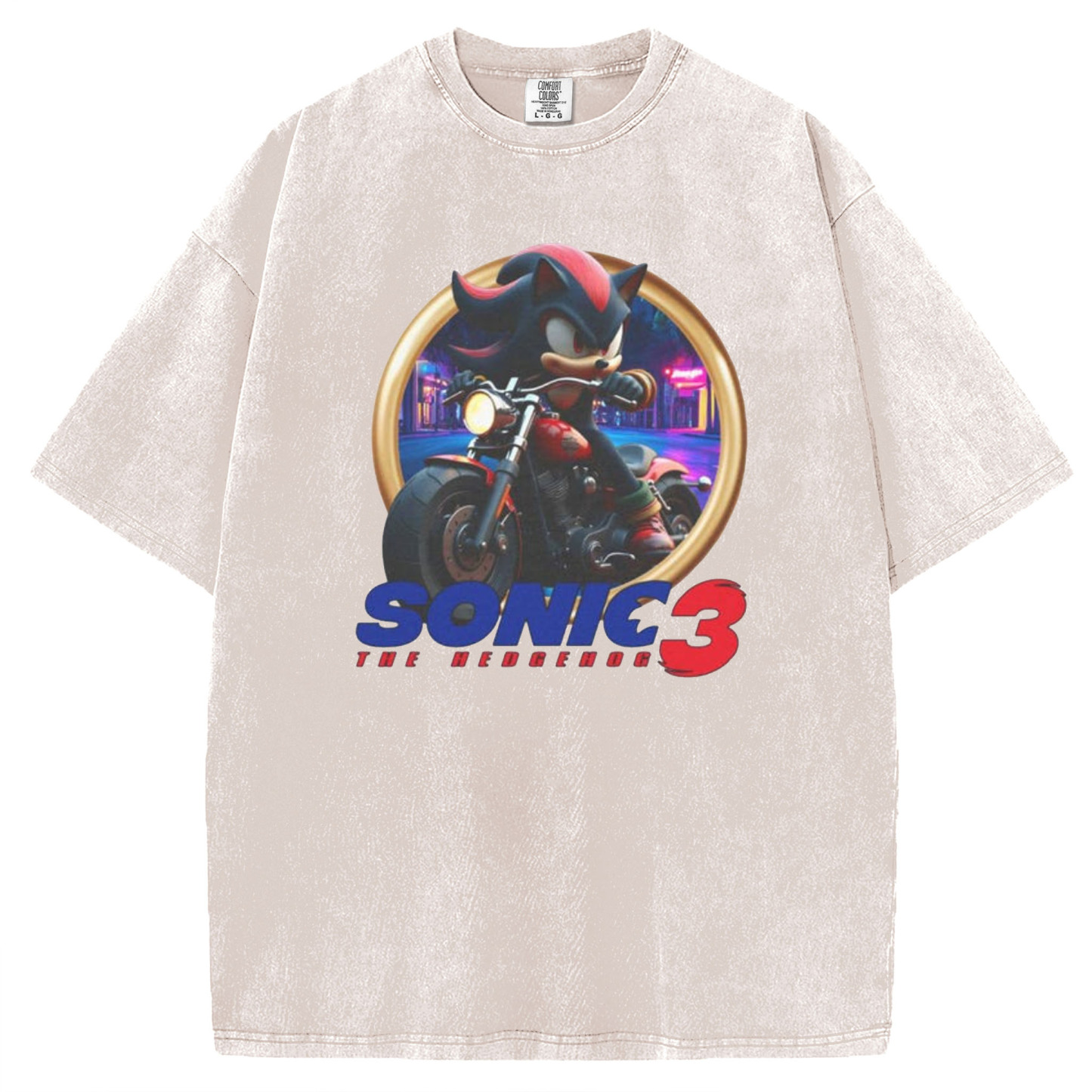 Sonic 3 - Shadow Motorcycle T-Shirt/Sweatshirt