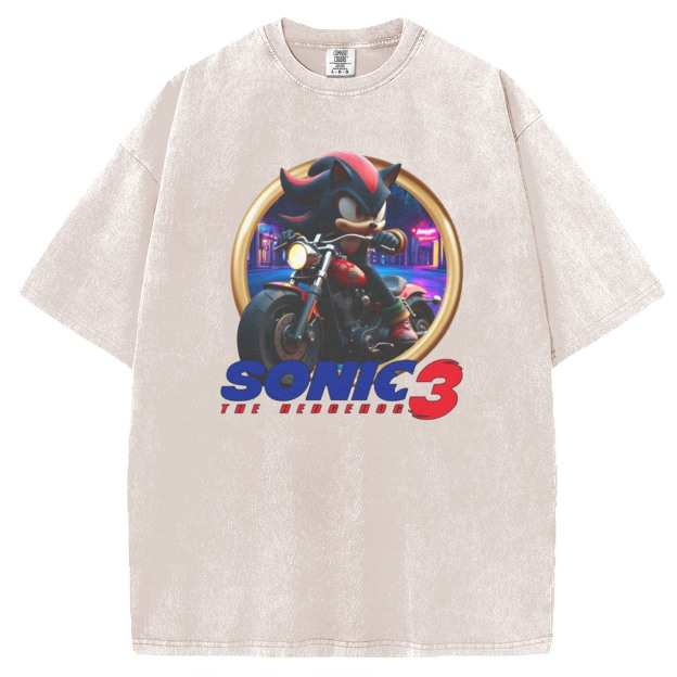 Sonic 3 - Shadow Motorcycle T-Shirt/Sweatshirt