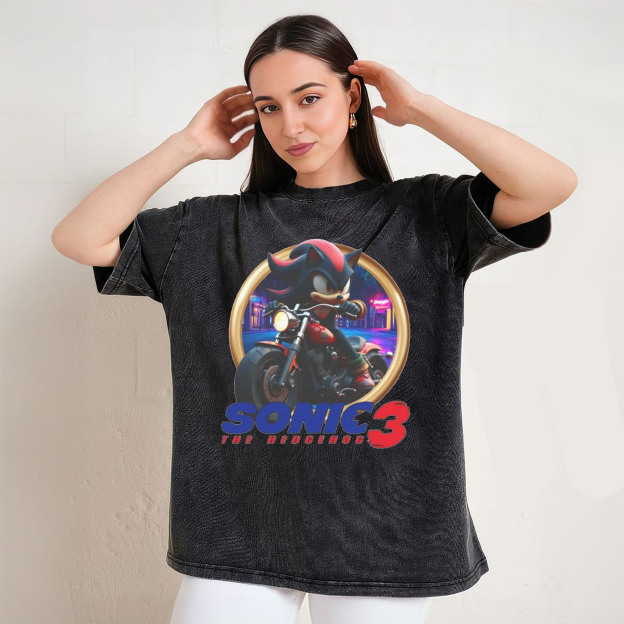 Sonic 3 - Shadow Motorcycle T-Shirt/Sweatshirt