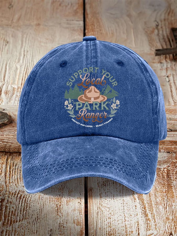 Unisex Support Your Local Park Ranger Print Hat