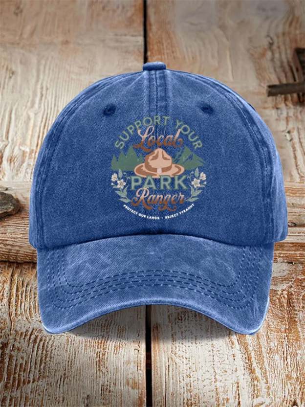 Unisex Support Your Local Park Ranger Print Hat