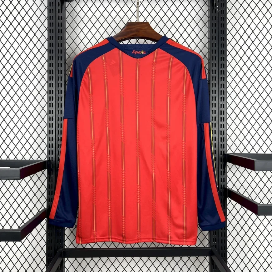 2026 Long Sleeves Spain National Team Home Soccer Jersey