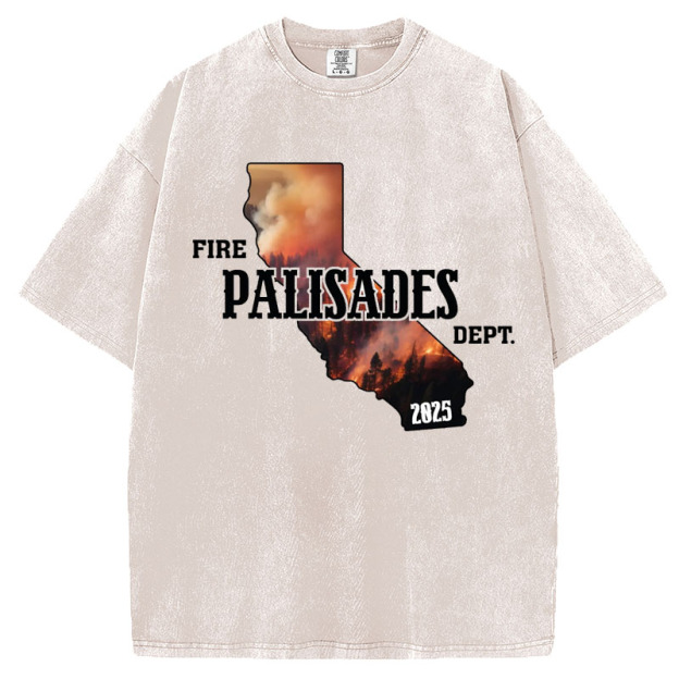 Fire Palisades Dept Shirt, Support LA Wildfire Relief T-Shirt/Sweatshirt