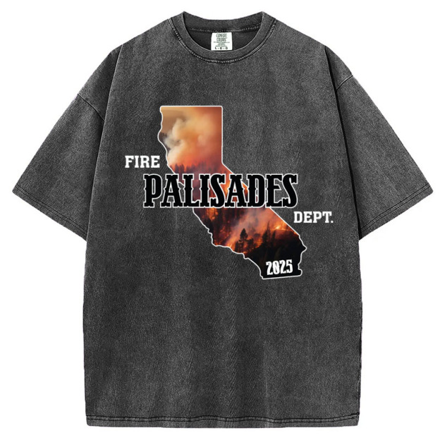 Fire Palisades Dept Shirt, Support LA Wildfire Relief T-Shirt/Sweatshirt