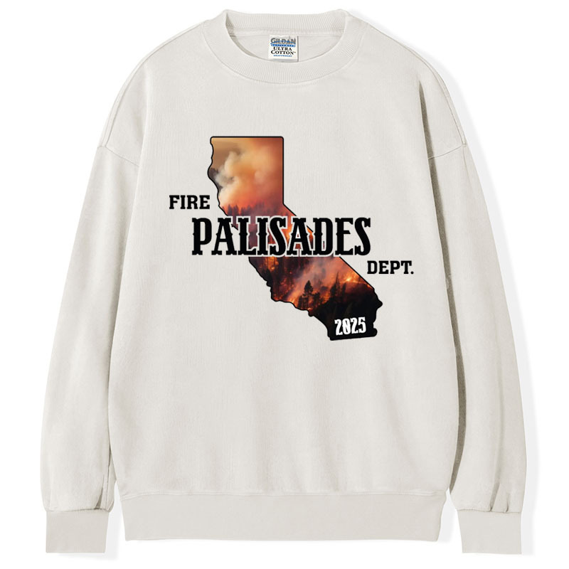 Fire Palisades Dept Shirt, Support LA Wildfire Relief T-Shirt/Sweatshirt