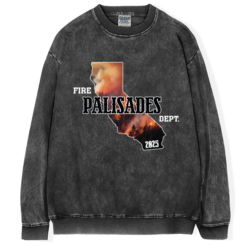 Fire Palisades Dept Shirt, Support LA Wildfire Relief T-Shirt/Sweatshirt
