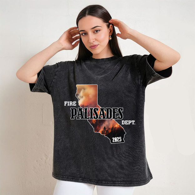 Fire Palisades Dept Shirt, Support LA Wildfire Relief T-Shirt/Sweatshirt