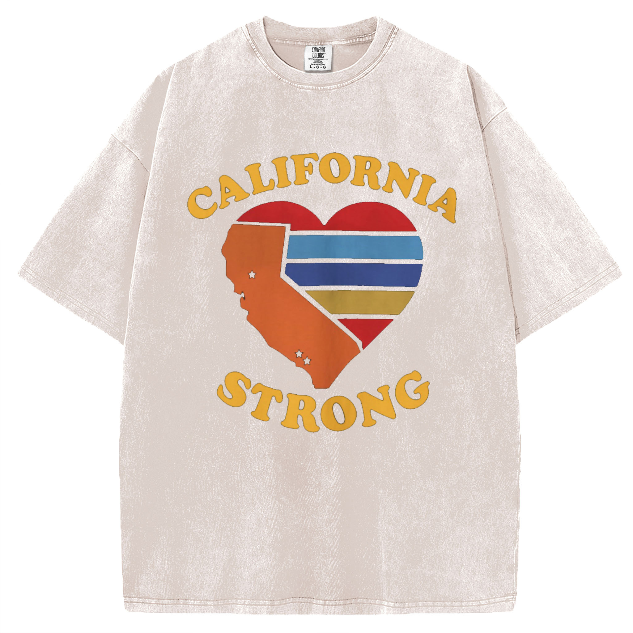 California Strong Heart Map T-Shirt/Sweatshirt