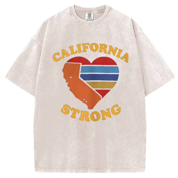 California Strong Heart Map T-Shirt/Sweatshirt