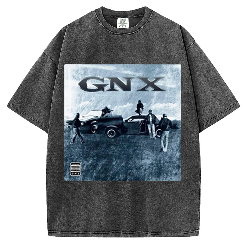 KENDRICK LAMAR GNX Album Cover T-Shirt,90s Hip Hop Graphic Rap Sweatshirt