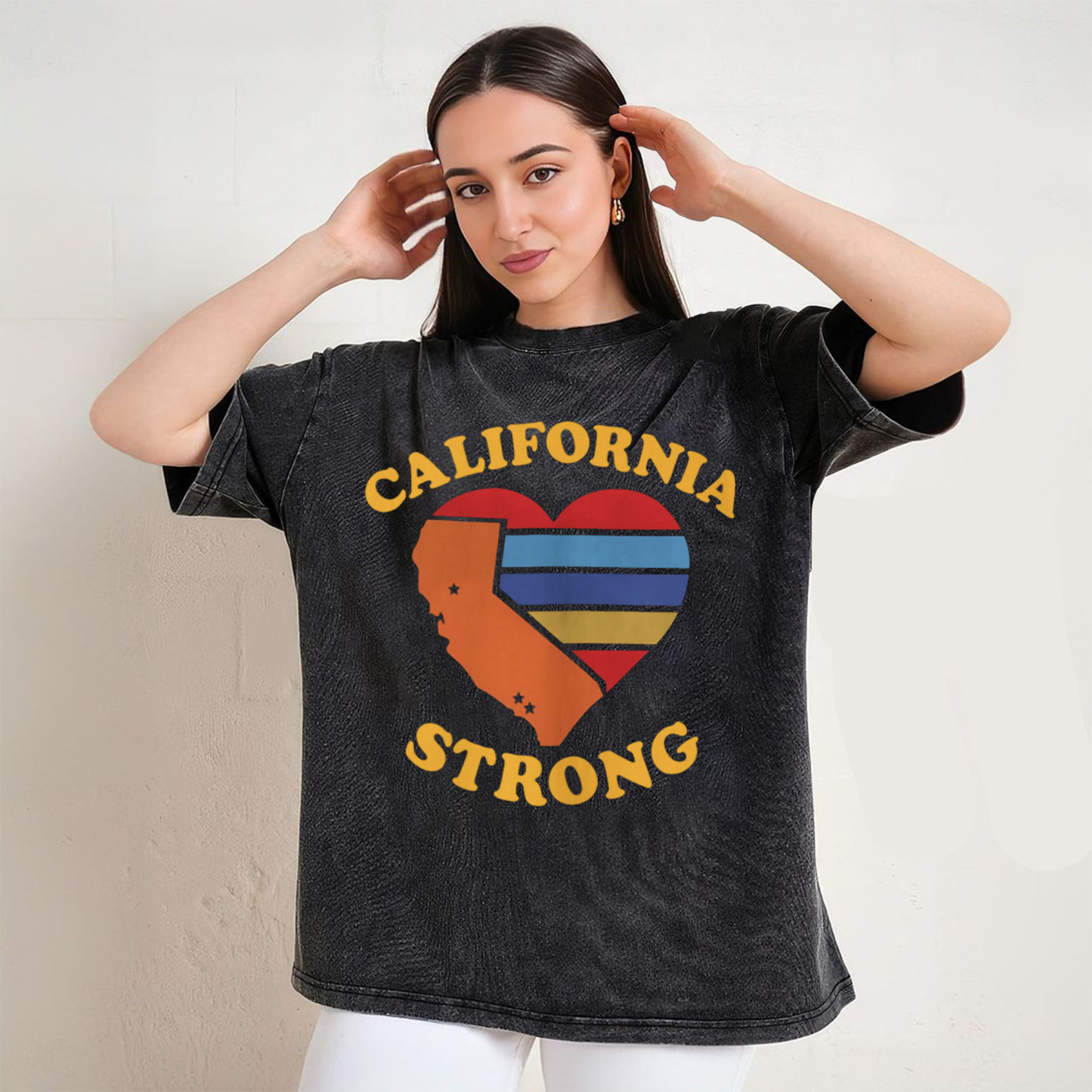 California Strong Heart Map T-Shirt/Sweatshirt