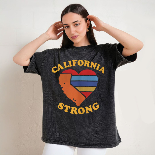 California Strong Heart Map T-Shirt/Sweatshirt