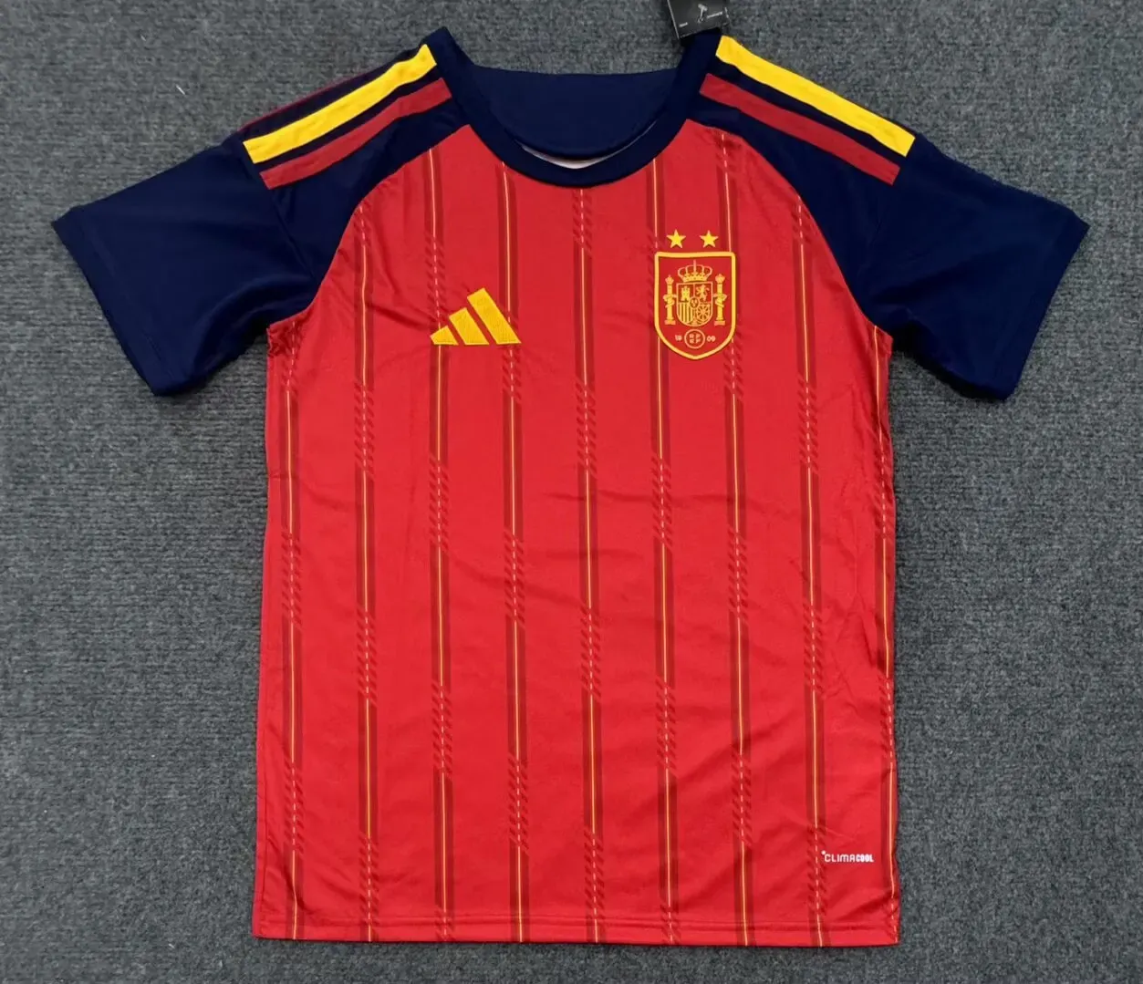 2026 Spain National Team Two-Star Home Soccer Jersey