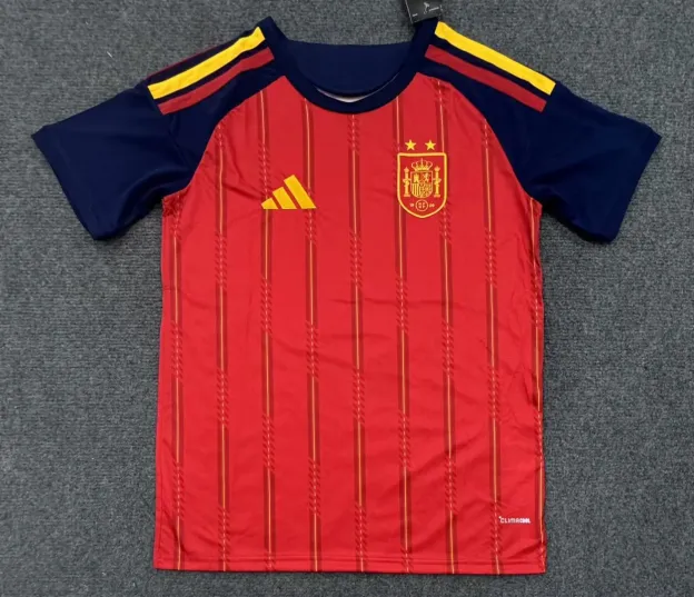 2026 Spain National Team Two-Star Home Soccer Jersey