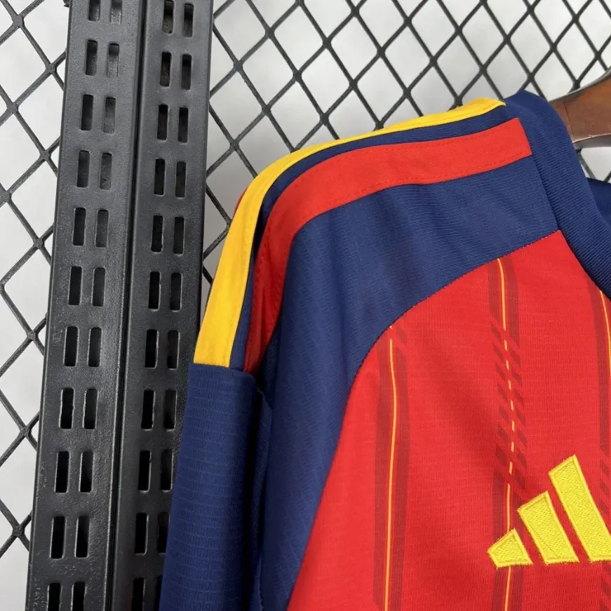 2026 Long Sleeves Spain National Team Home Soccer Jersey