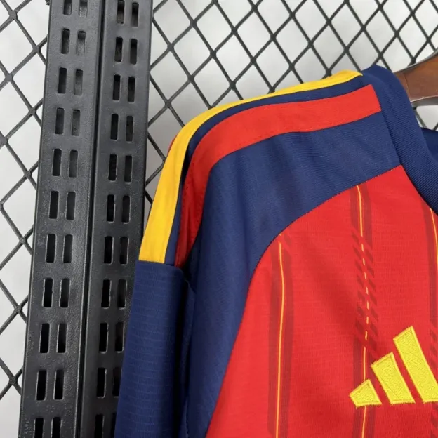 2026 Long Sleeves Spain National Team Home Soccer Jersey