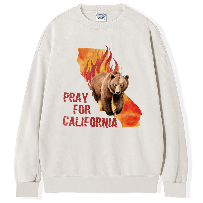 Pray For California Shirt, Los Angeles Fire Recovery Sweatshirt