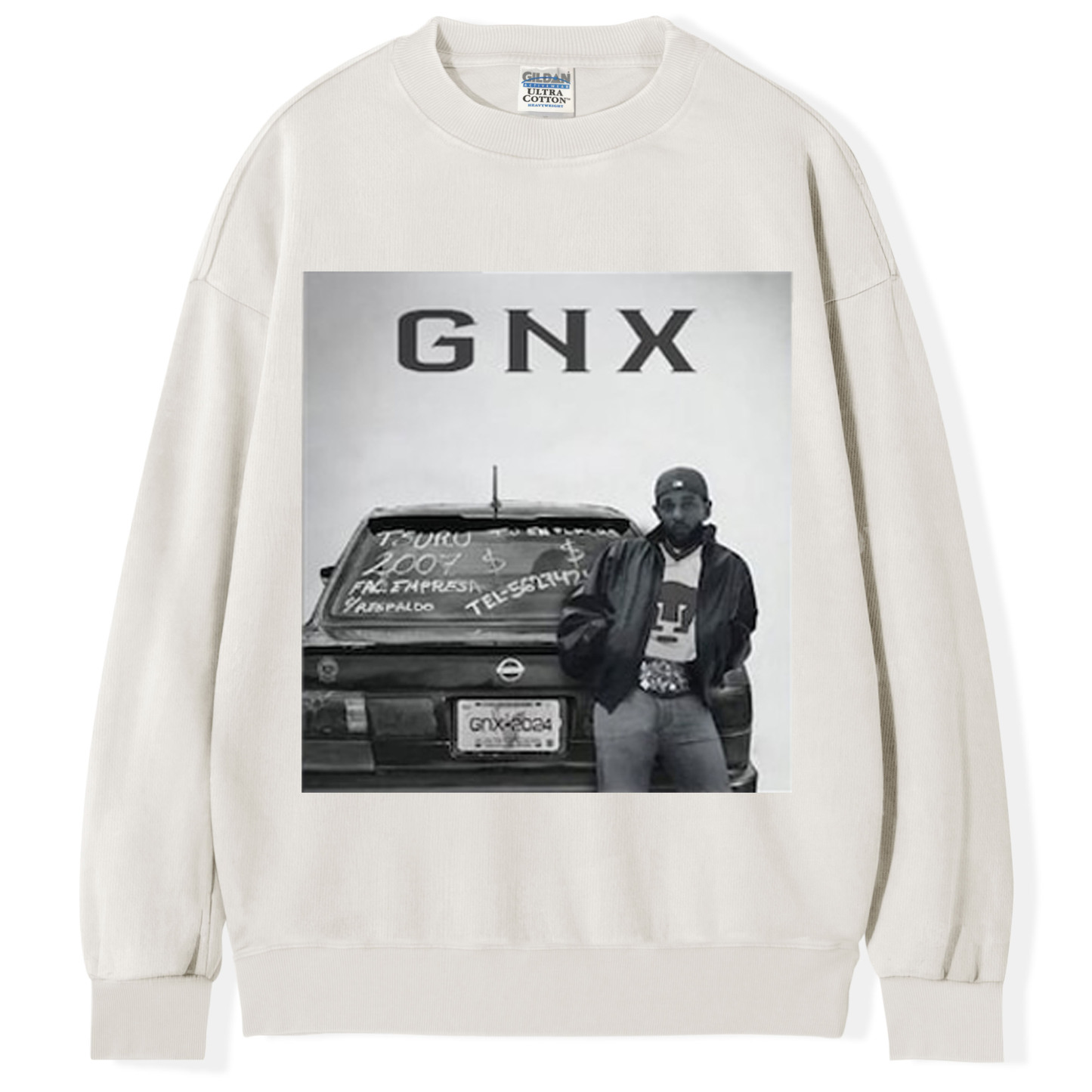 Limited Kendrick GNX White Car T-Shirt, New Viral GNX Album Poster Reference Sweatshirt