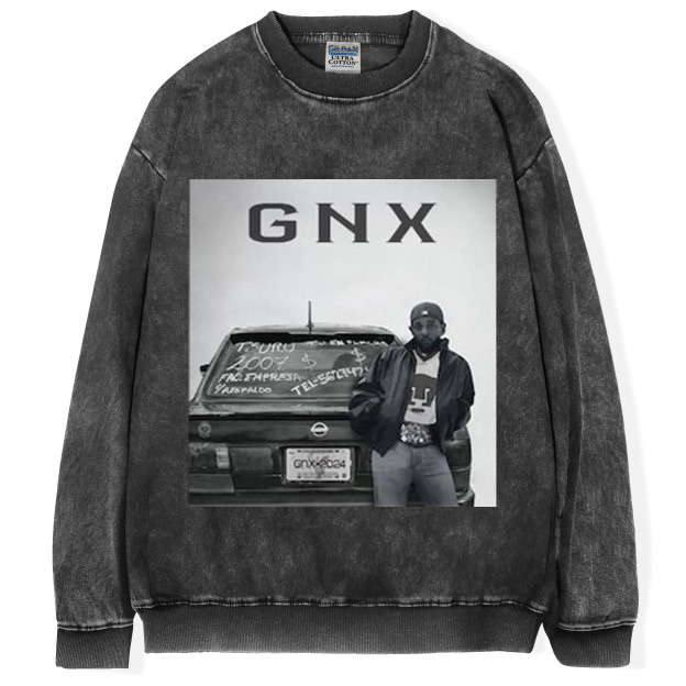 Limited Kendrick GNX White Car T-Shirt, New Viral GNX Album Poster Reference Sweatshirt