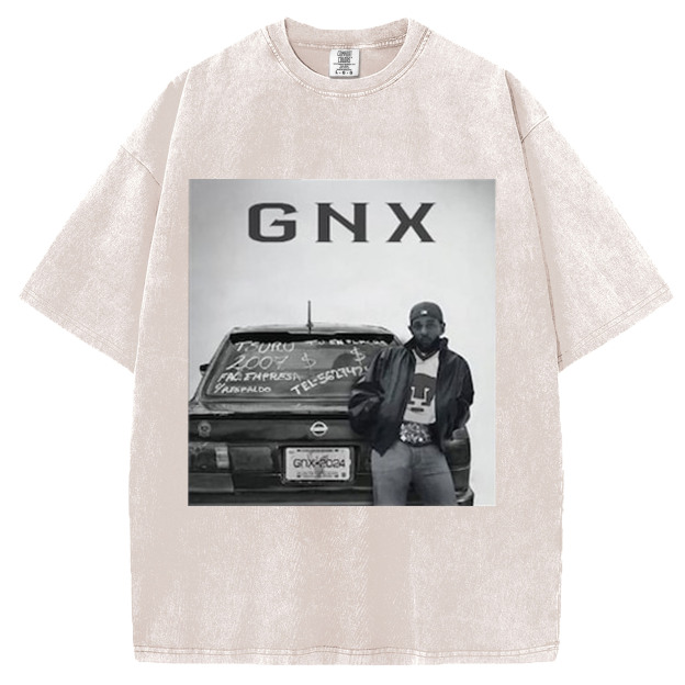 Limited Kendrick GNX White Car T-Shirt, New Viral GNX Album Poster Reference Sweatshirt