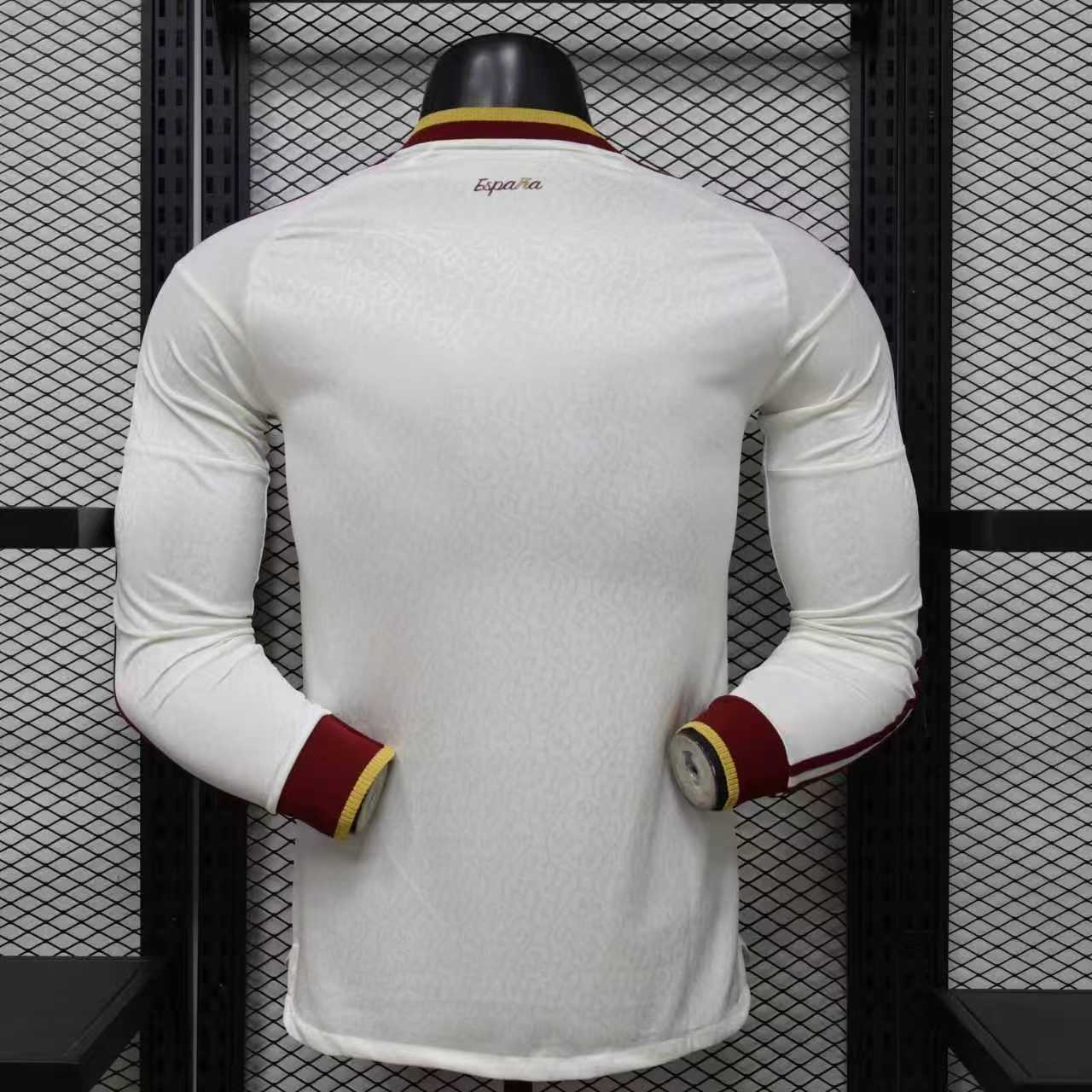 2026 Long Sleeves Player Version Spain National Team Away Soccer Jersey