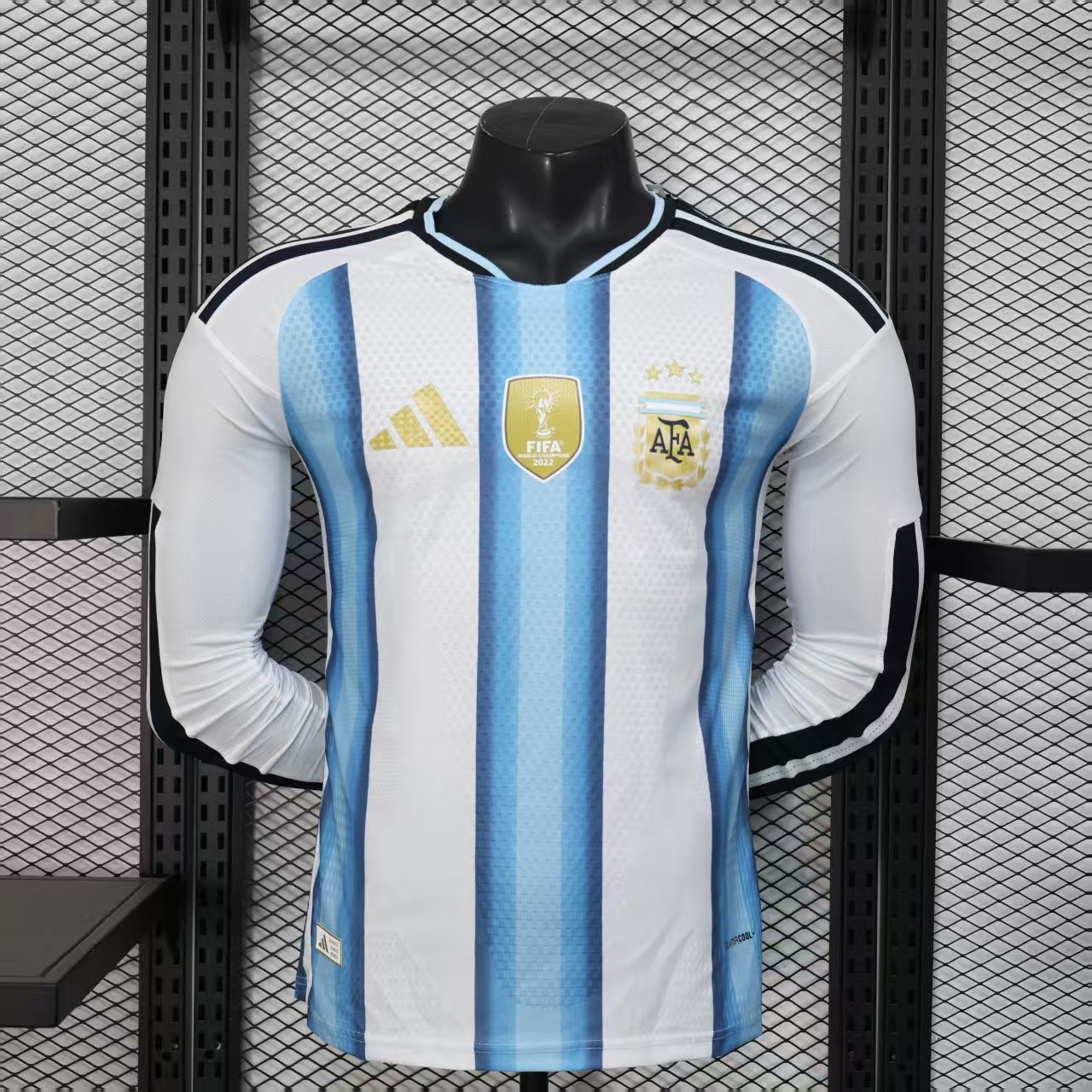2026 Long Sleeve Player Version Argentina Home Soccer Jersey 
