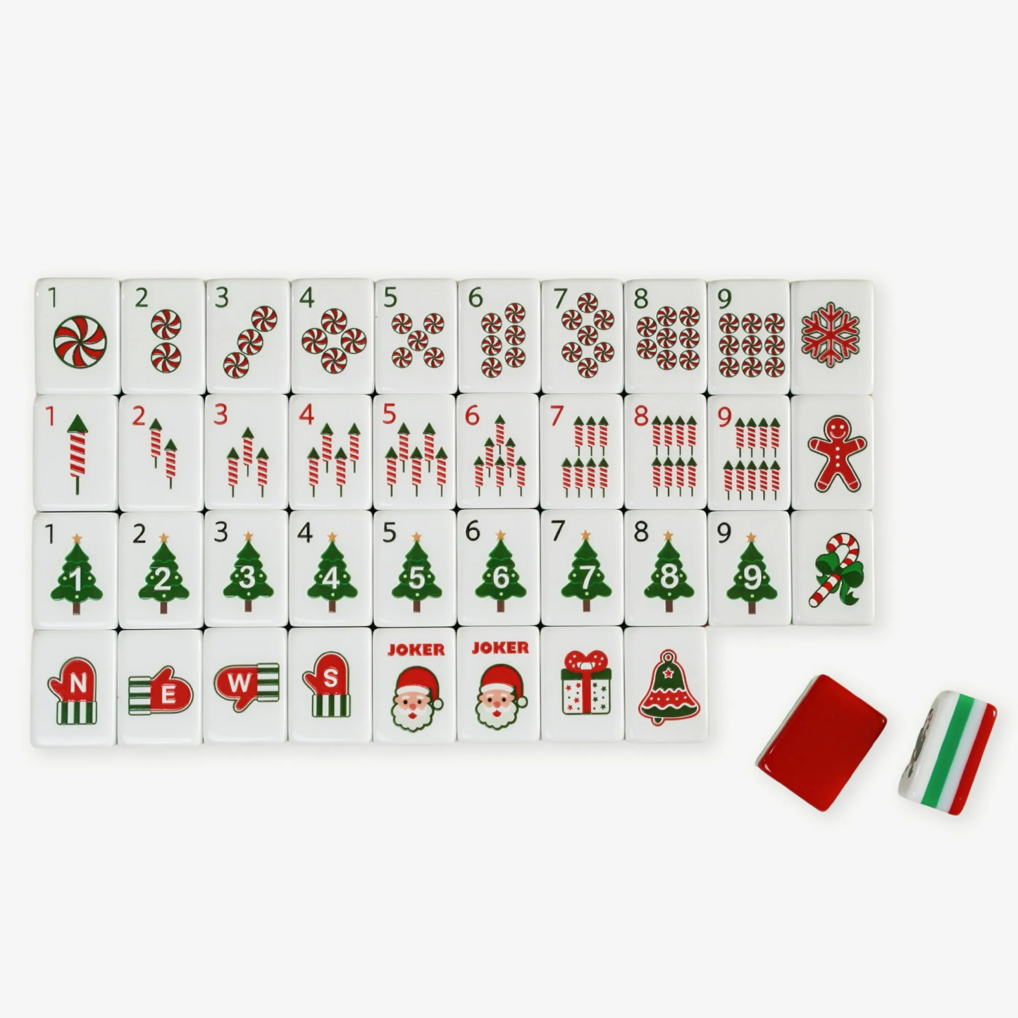 Christmas Mahjong Tiles