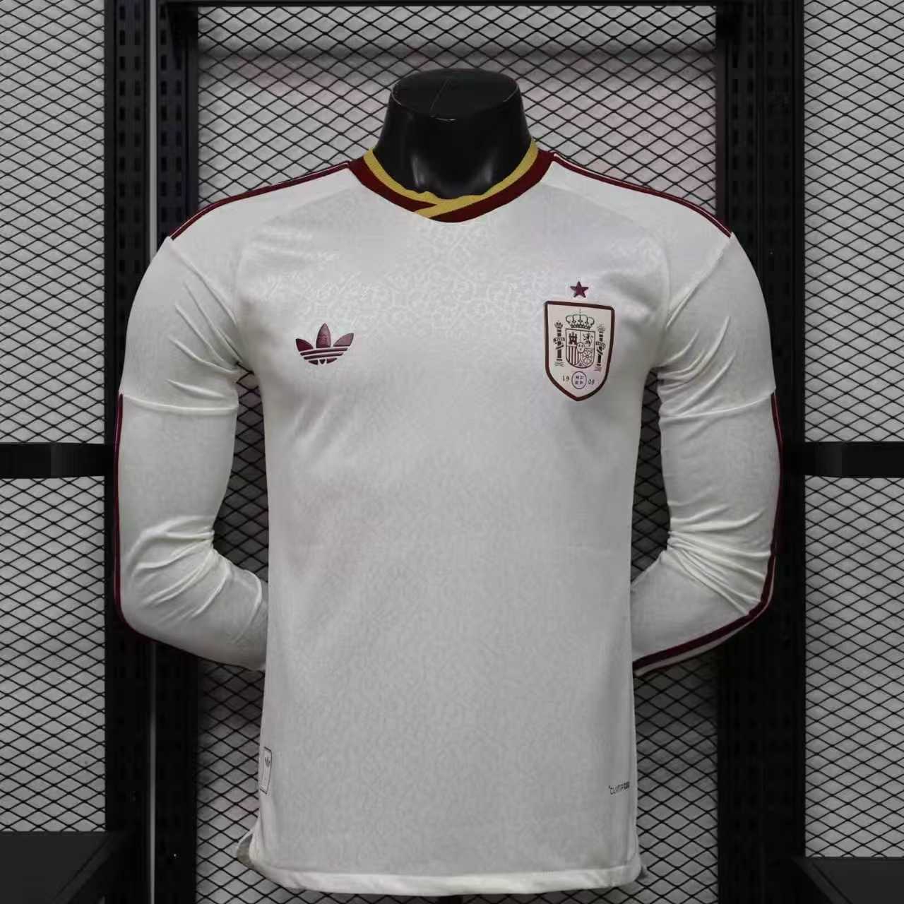 2026 Long Sleeves Player Version Spain National Team Away Soccer Jersey