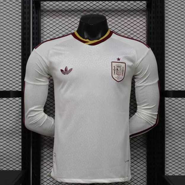 2026 Long Sleeves Player Version Spain National Team Away Soccer Jersey