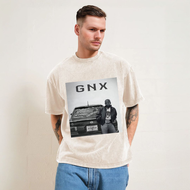 Limited Kendrick GNX White Car T-Shirt, New Viral GNX Album Poster Reference Sweatshirt