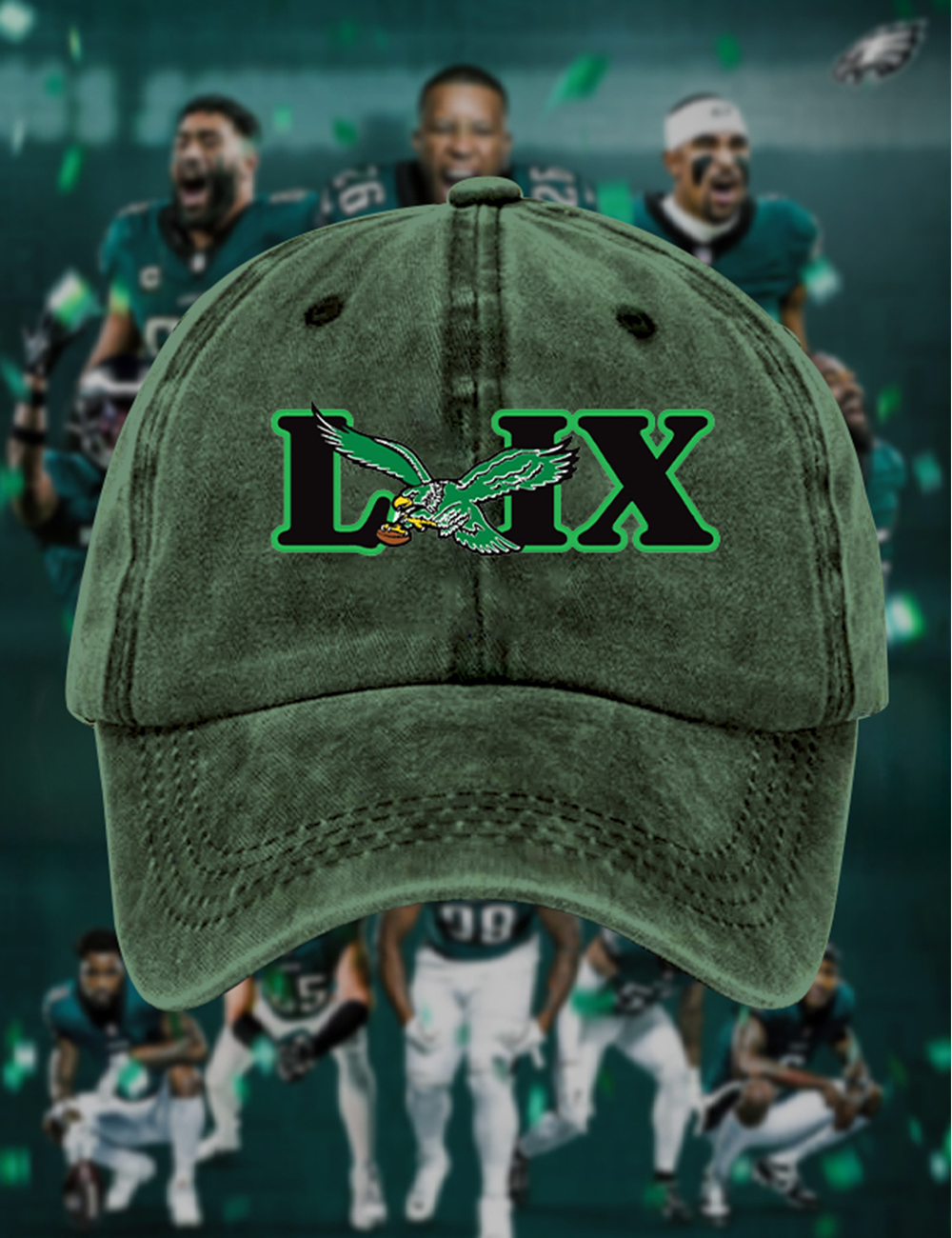 Philadelphia Eagles Super Bowl LIX Champions Baseball Cap