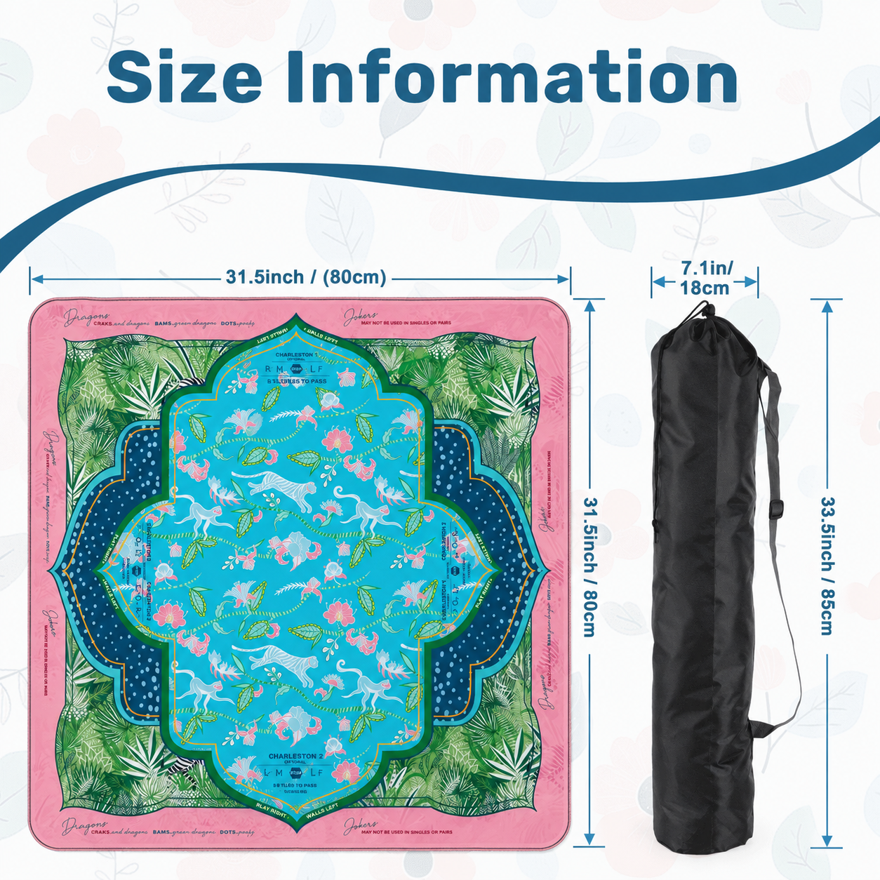 Tropical Menagerie Mahjong Mat